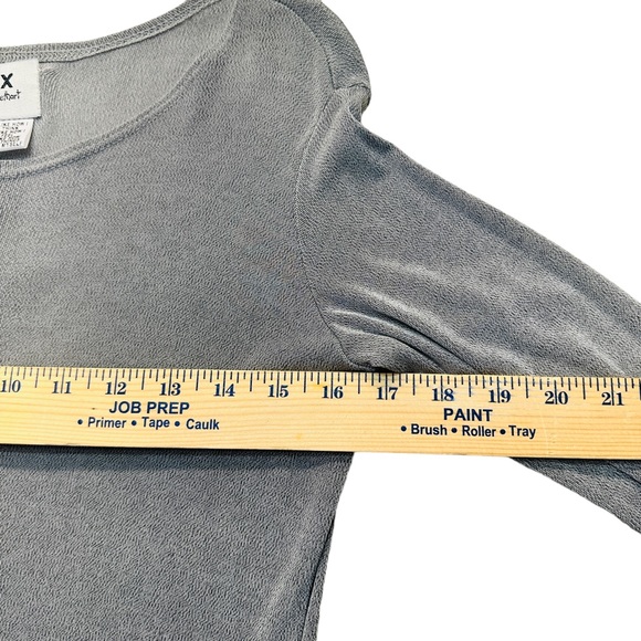 FLAX by Jeanne Engelhart Maxi Long Sleeve Dress - Grey - Picture 6 of 9